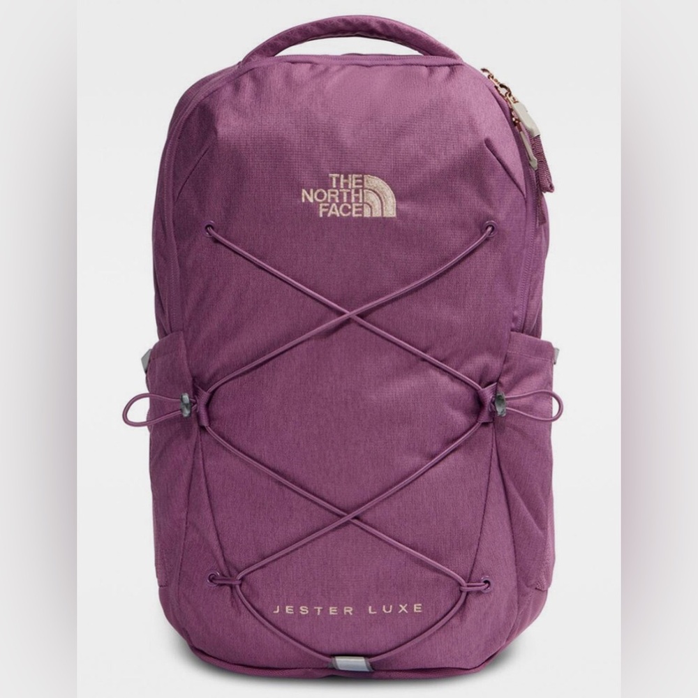 The North Face Jester Luxe Edition Backpack in Metallic Midnight Mauve NWT 27 L